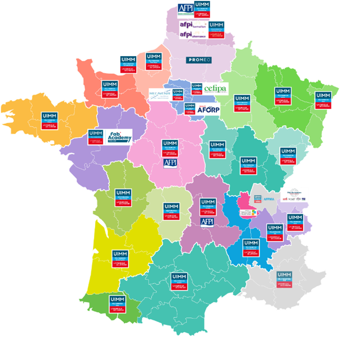 Carte nationale des Pôles formation