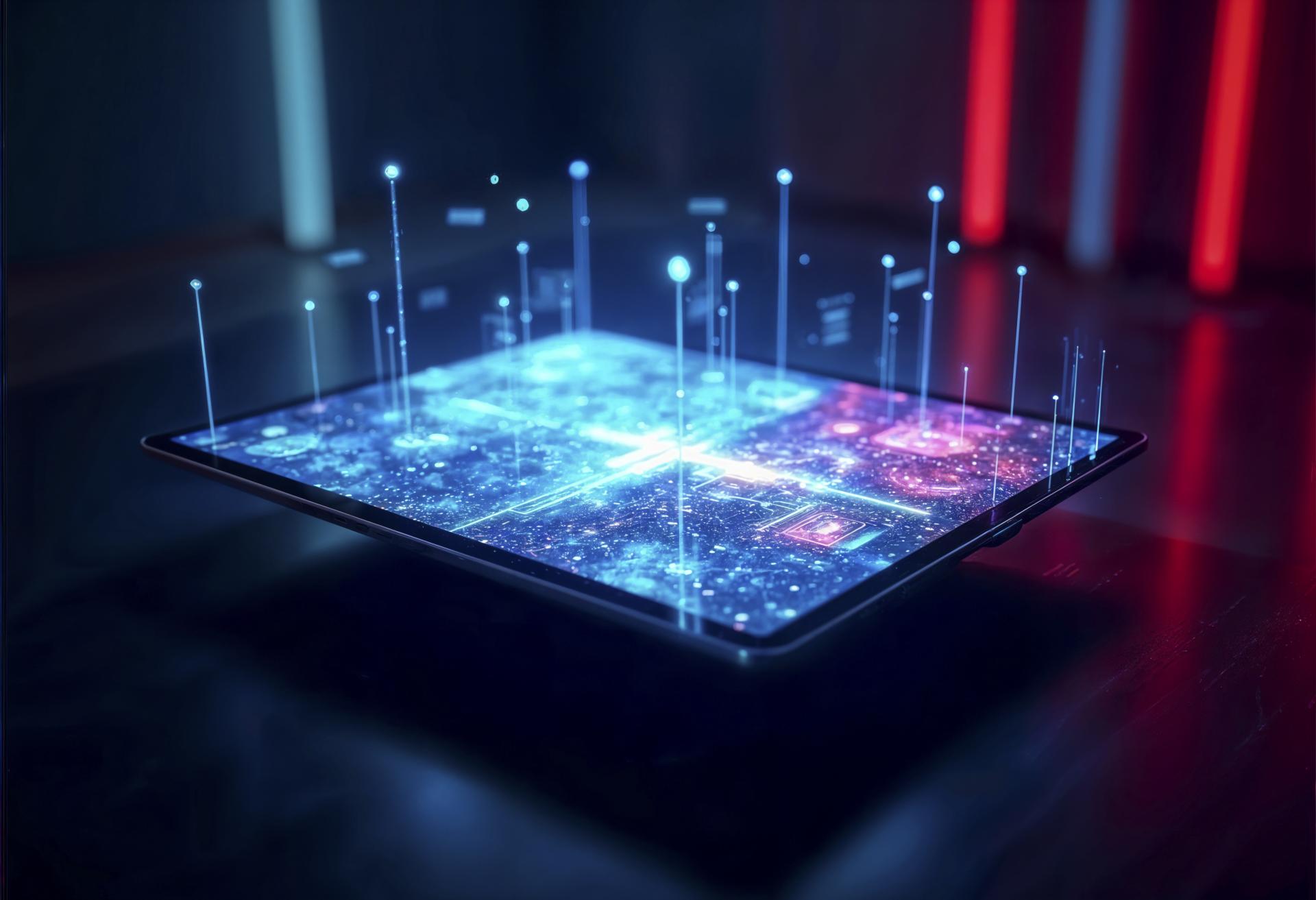 industrie connectée avec tablette