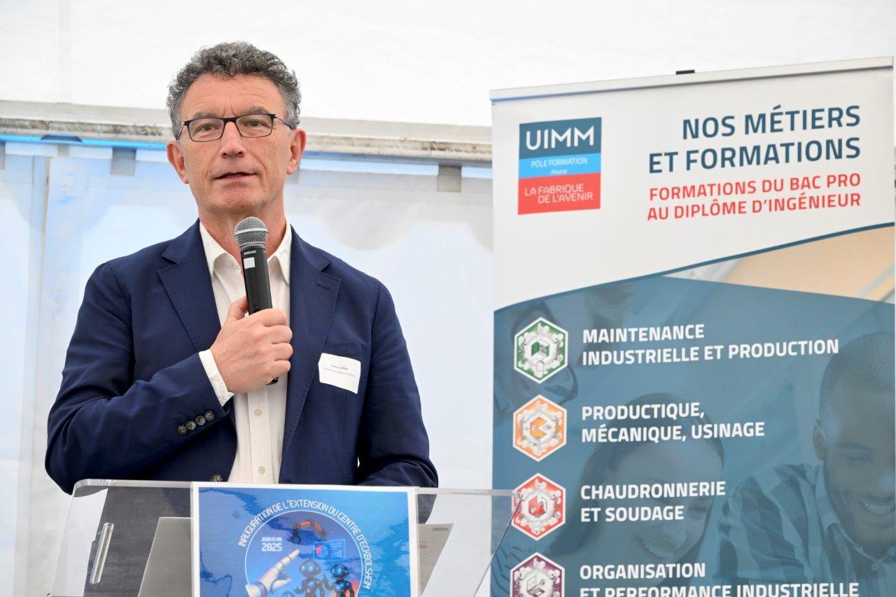 Photo inauguration Eckbolsheim - Président de la Région Grand Est - Franck Leroy