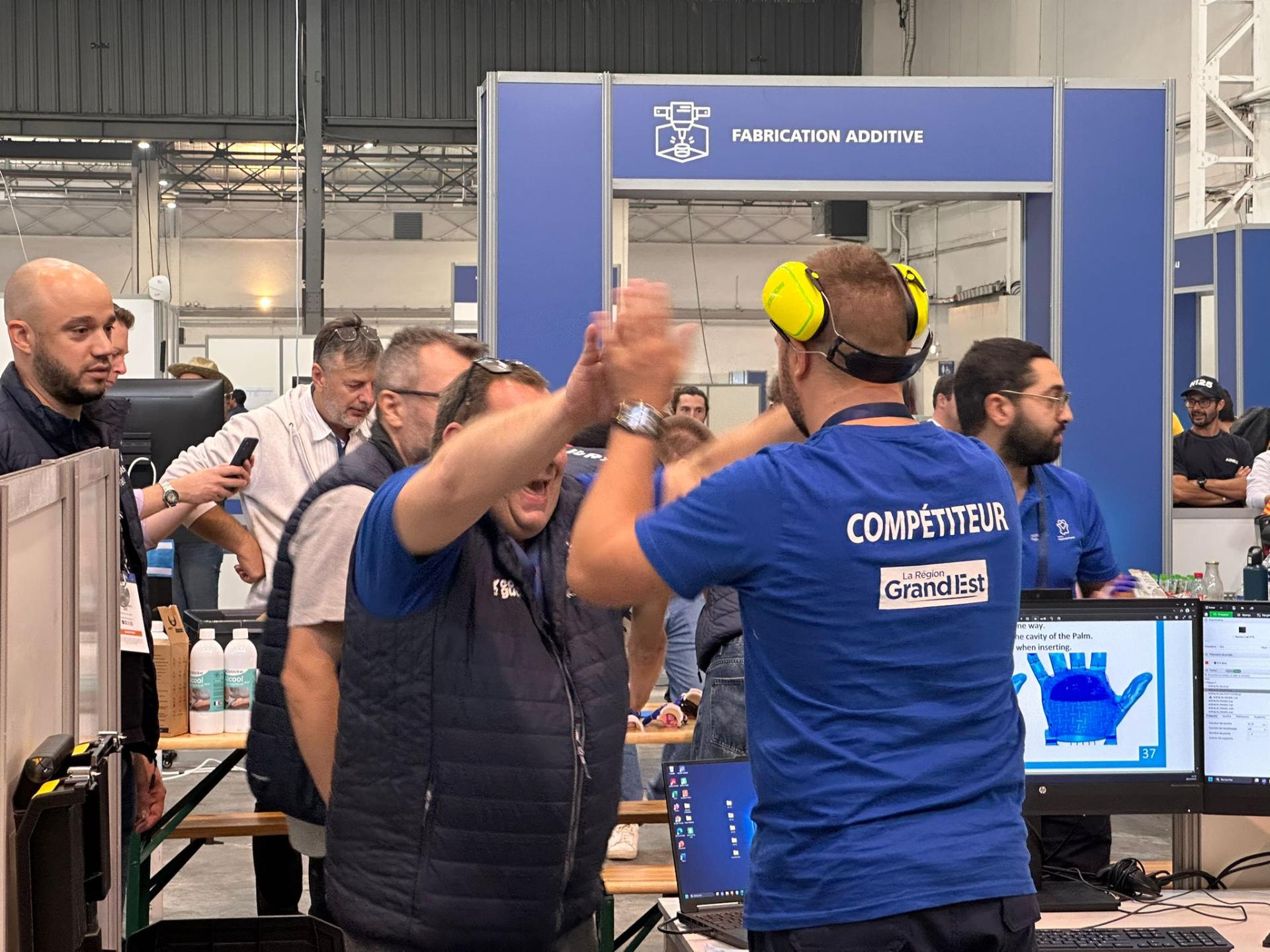 Maverick et son coach aux Worldskills