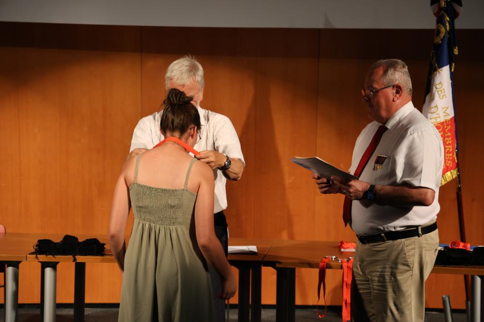 Romane médaille légion d'honneur du mérite